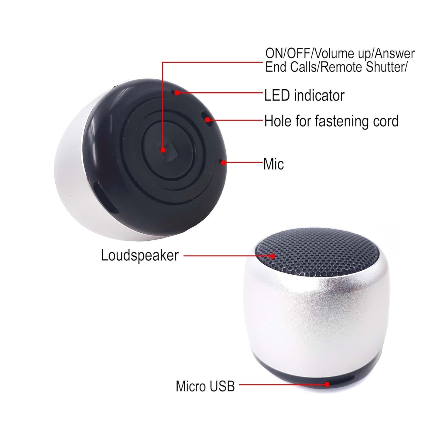 Mini Wireless Speaker with Microphone 2021-2