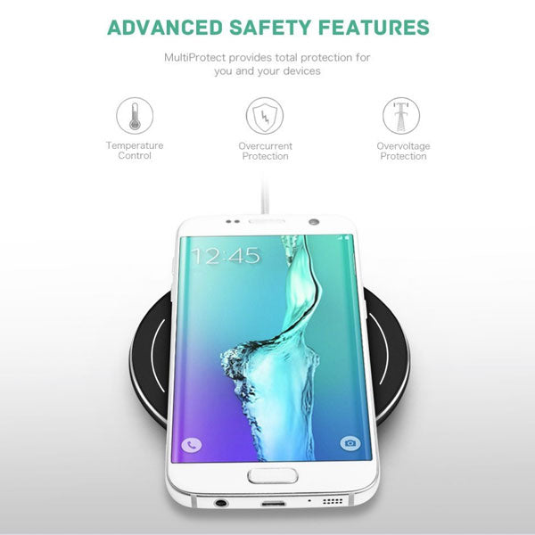 Wireless Charger Fast 7.5W and 10W Charging Pad Slim Quick Charge  - BFK83 999-3