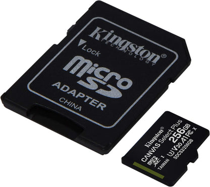 256GB Memory Card Kingston High Speed MicroSD Class 10 MicroSDXC  - BFV36 1744-1