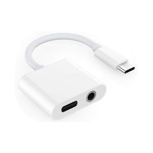 image of USB-C Headphone Adapter Earphone 3.5mm Jack Type-C Charger Port Splitter Mic Support  - BFG27 1362-1