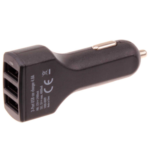 Car Charger 36W 3-Port USB 4.8A DC Socket Plug-in  - BFK62 843-1