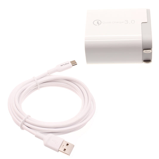 image of 36W PD Home Charger Fast Type-C 6ft Long Cable USB-C Power Cord QC3.0 Adapter  - BFE06 1495-1