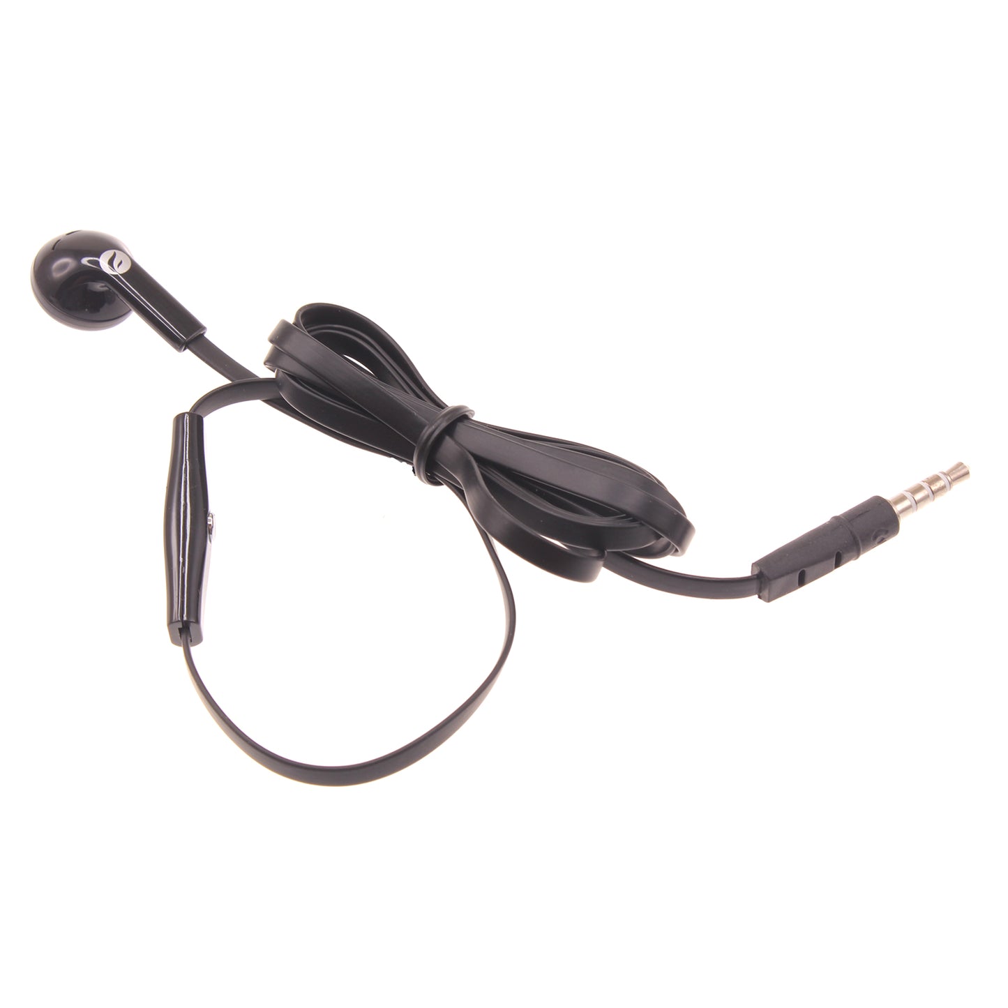 Mono Headset Wired Earphone Single Earbud 3.5mm Headphone Flat  - BFJ88 387-1