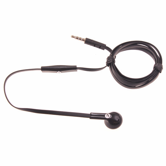 Mono Headset Wired Earphone Single Earbud 3.5mm Headphone Flat  - BFJ88 387-1