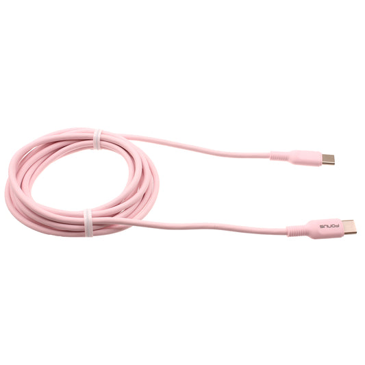 image of Pink 6ft Long Cable USB-C to Type-C PD Fast Charger Cord Power Wire  - BFB43 1419-1