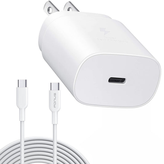 image of 25W Fast Home Charger PD Type-C 10ft USB-C Cable Quick Power Adapter  - BFA78 1520-1