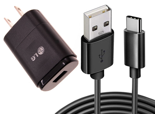 image of Home Wall USB Charger with 6ft Long Type-C Cable 2032-1