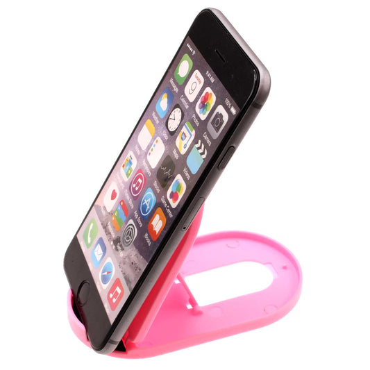 image of Fold-up Stand Pink Holder Travel Desktop Cradle  - BFS14 1628-1