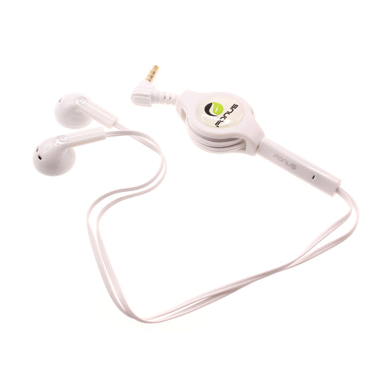 image of Retractable Earphones Headphones Hands-free Headset Handsfree Earbuds  - BFB56 406-1