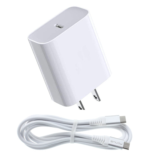 image of 18W Fast Home Charger PD Type-C 6ft USB-C Cable Quick Power Adapter  - BFJ09 1323-1