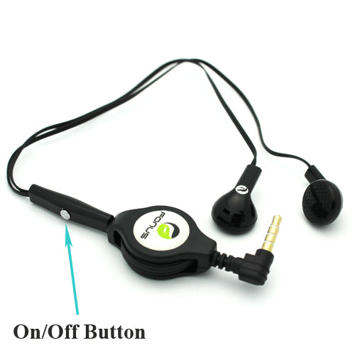 Retractable Earphones Headphones Hands-free Headset Handsfree Earbuds  - BFB63 405-5