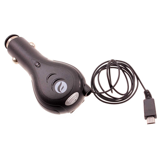 image of Car Charger Retractable MicroUSB DC Socket Power Adapter  - BFC18 762-1