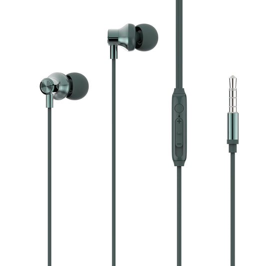 image of Wired Earphones Hi-Fi Sound Headphones Handsfree Mic Headset Metal Earbuds  - BFD75 1575-1