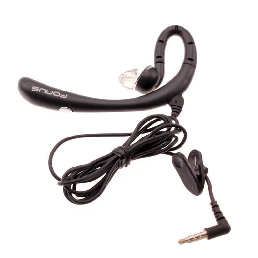 image of Wired Mono Headset Earphone w Mic Headphone 3.5mm Single Earbud Hands-free  - BFK57 394-1