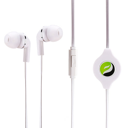 Retractable Earphones Headphones Hands-free Headset 3.5mm w Mic Earbuds  - BFS38 438-6