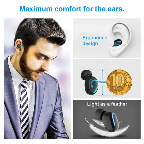 TWS Headphones Wireless Earbuds Earphones True Wireless Stereo Headset  - BFR25 1318-4