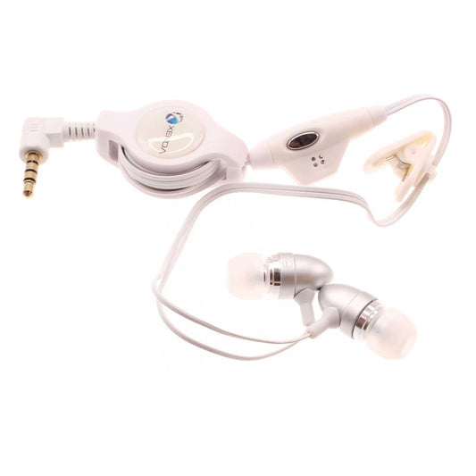 image of Retractable Earphones Wired Headphones Handsfree Mic Headset 3.5mm  - BFB74 358-1