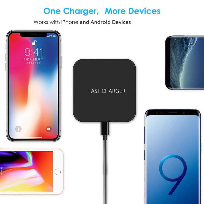 Wireless Charger Fast 7.5W and 10W Charging Pad Slim  - BFN96 1080-3