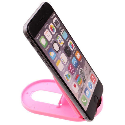 image of Fold-up Stand Pink Holder Travel Desktop Cradle  - BFS14 1628-1