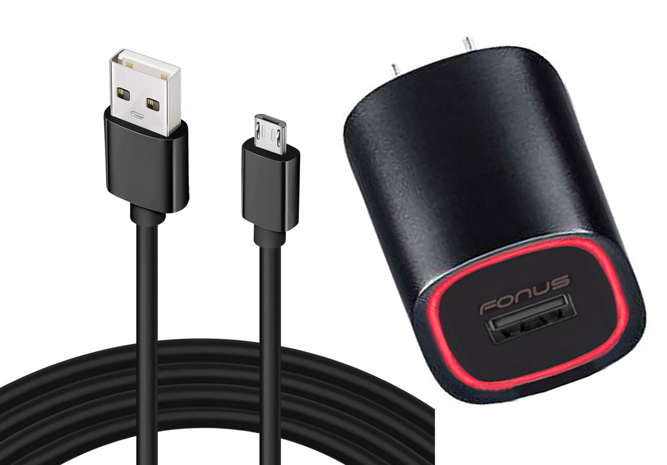 Home Charger Fast 18W 6ft  Cable Micro USB Power Adapter  - BFC32 978-1