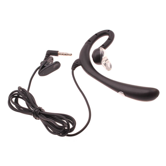 image of Wired Mono Headset Earphone w Mic Headphone 3.5mm Single Earbud Hands-free  - BFK57 394-1