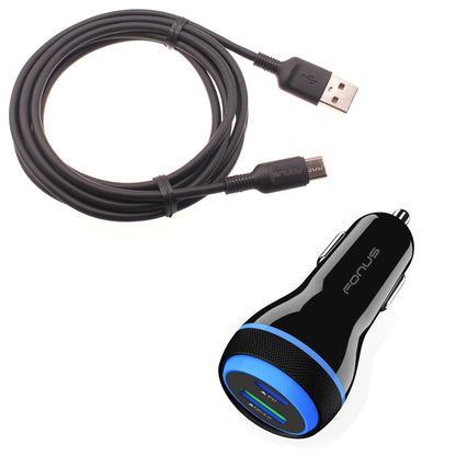 Quick Car Charger 43W 2-Port USB Cable Type-C PD  Power Adapter  - BFE20 1465-1