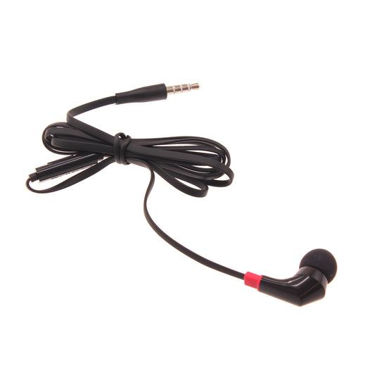 image of Mono Headset Earphone w Mic Wired Earbud 3.5mm Single Headphone Hands-free  - BFF47 440-1