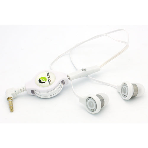 image of Retractable Earphones Headphones Hands-free Headset Handsfree Earbuds  - BFB72 407-1