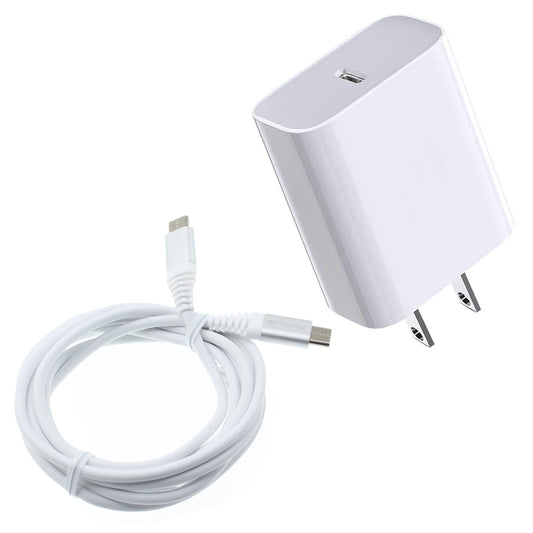 image of 18W Fast Home Charger PD Type-C 6ft USB-C Cable Quick Power Adapter  - BFJ09 1323-1