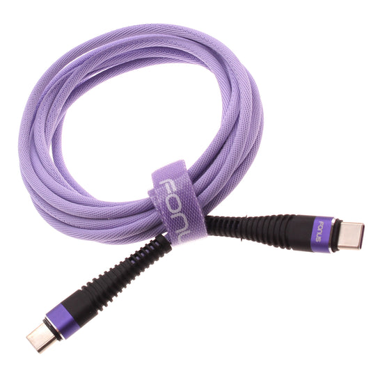 Purple 10ft PD Cable Type-C to USB-C Fast Charger Cord Extra Long  Power Wire  - BFA95 1548-1