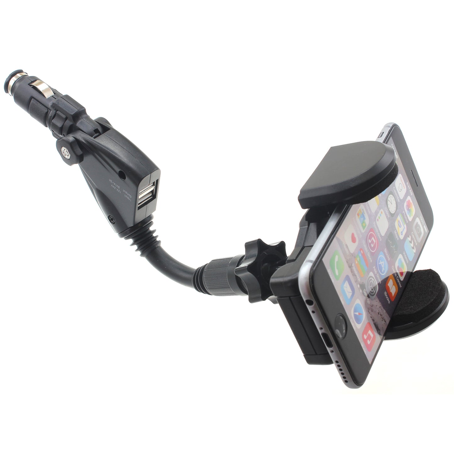 Car Mount Charger Holder DC Socket USB Port Cradle  - BFD52 626-1