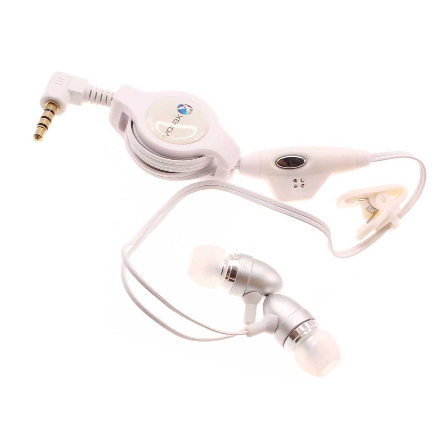 Retractable Earphones Wired Headphones Handsfree Mic Headset 3.5mm  - BFB74 358-1