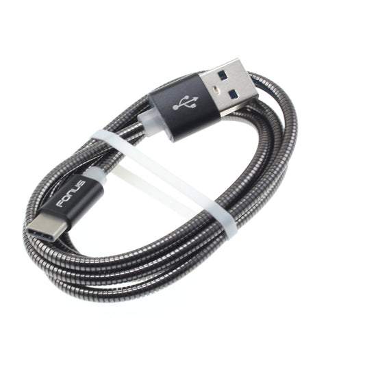 image of Metal USB Cable 3ft Type-C Charger Cord Power Wire  - BFE82 929-1