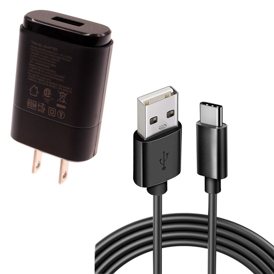 image of Home Wall USB Charger with 6ft Long Type-C Cable 2032-1