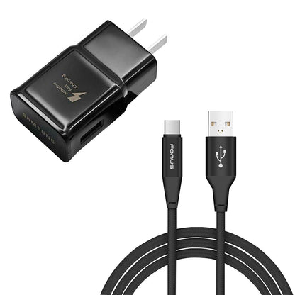 Fast Home Charger Type-C 6ft USB Cable Quick Power Adapter  - BFC38 1060-1