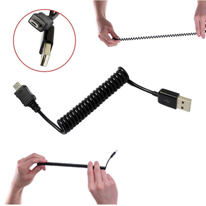 USB Cable Coiled MicroUSB Charger Cord Power  - BFK09 275-3