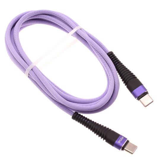 image of Purple 10ft PD Cable Type-C to USB-C Fast Charger Cord Extra Long  Power Wire  - BFA95 1548-1