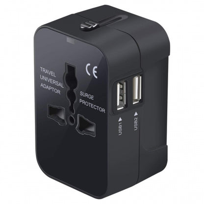 International Charger USB 2-Port Travel Adapter Plug Converter AC Power  - BFJ69 1343-1