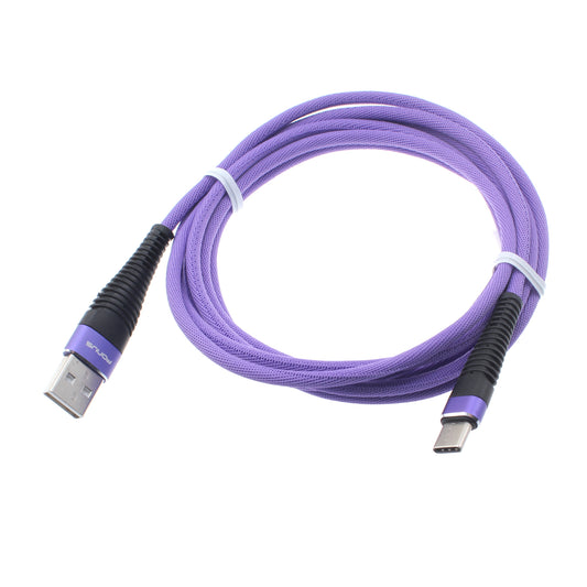 image of 10ft USB Cable Purple Type-C Charger Cord Power Wire  - BFR92 1176-1