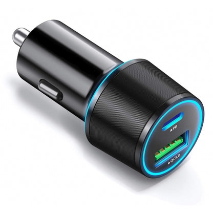 Quick Car Charger 36W 2-Port USB Type-C PD  Power Adapter  - BFF49 1335-1