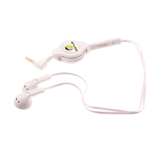 image of Retractable Earphones Headphones Hands-free Headset Handsfree Earbuds  - BFB56 406-1