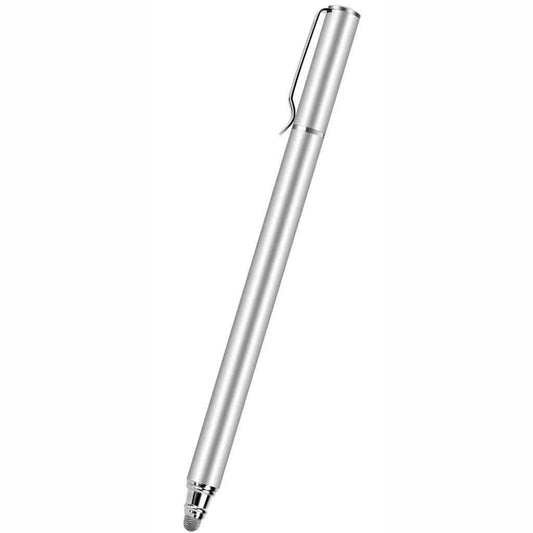 image of Stylus Touch Screen Pen Fiber Tip Aluminum Lightweight Silver Color  - BFZ51 1677-1