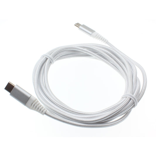 image of USB-C Cable 10ft Long Fast Charger Power Cord (Type-C to Type-C) Wire  - BFR21 1036-1