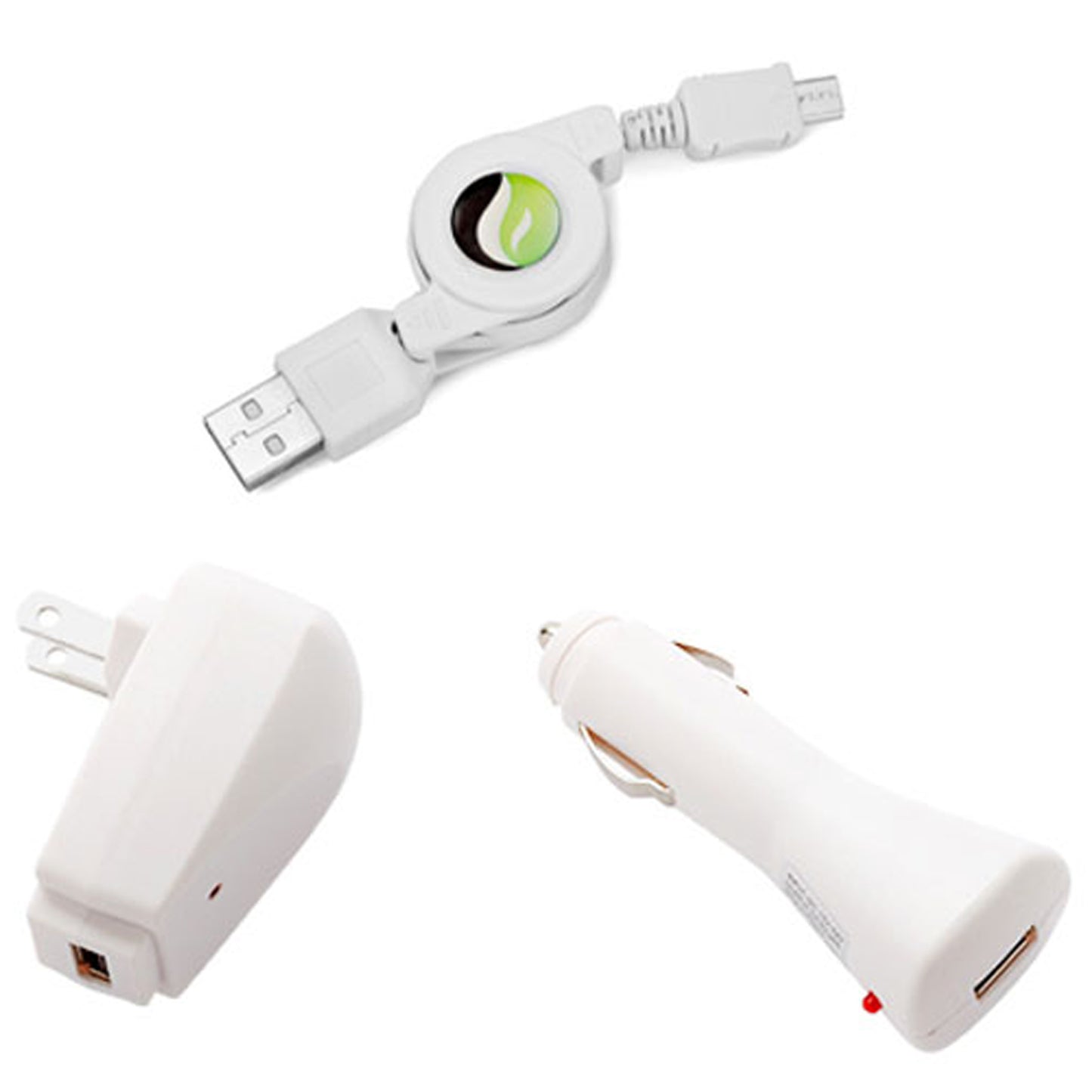 Car Home Charger USB Cable Retractable MicroUSB Power Adapter  - BFB32 825-1