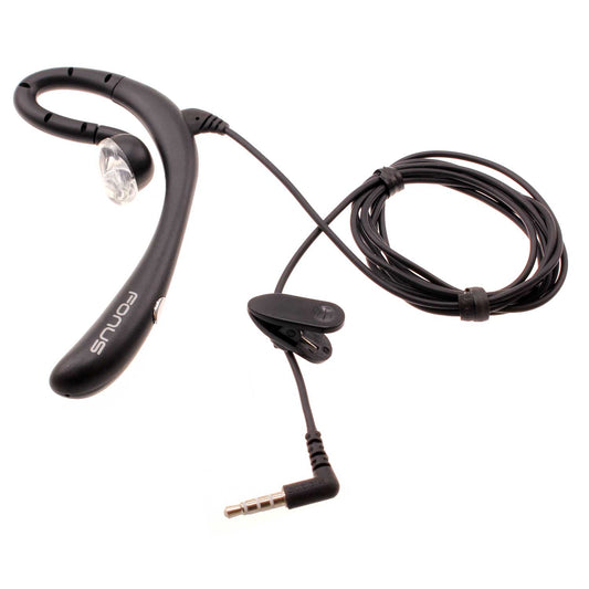 image of Wired Mono Headset Earphone w Mic Headphone 3.5mm Single Earbud Hands-free  - BFK57 394-1