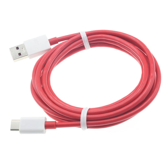 image of 6ft USB-C Cable Red Charger Cord Power Wire Type-C  - BFB23 1340-1