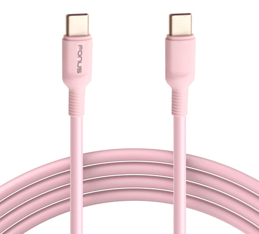 image of Pink 10ft Long Cable USB-C to Type-C PD Fast Charger Cord Power Wire  - BFA15 1585-1