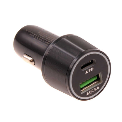 Quick Car Charger 36W 2-Port USB Type-C PD  Power Adapter  - BFF49 1335-1