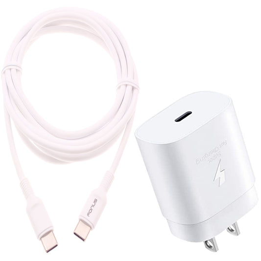 image of 25W Fast Home Charger PD Type-C 10ft USB-C Cable Quick Power Adapter  - BFA78 1520-1