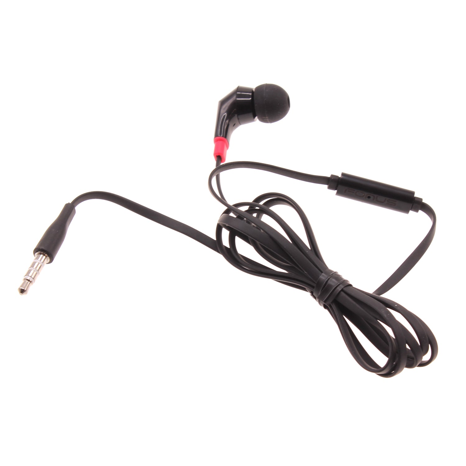 Mono Headset Earphone w Mic Wired Earbud 3.5mm Single Headphone Hands-free  - BFF47 440-1